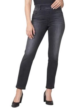 Spanx Straight Leg Jeans In Vintage Black Size 3x Tall 20355T